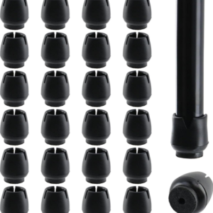24-pack Black Silicone Furniture Chair Pads
